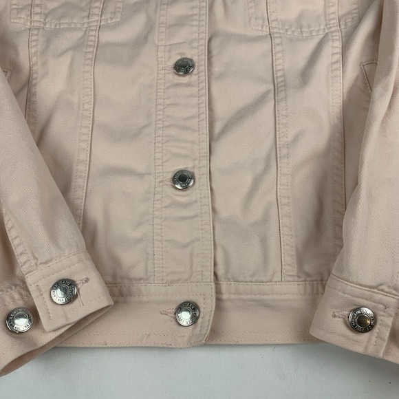 Vtg Lauren Jeans Co Ralph Lauren Bashful Pink Trucker Denim Jacket Small - Picture 5 of 16